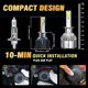 thumbnail image 4 of Luces LED Speravity 2 piezas Bombillas de coche 6000K 8000LM tubos de cobre dobles 110W, 4 of 6