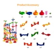 thumbnail image 2 of Construcción Marble Run Race Track DIY Building Railway 105 piezas Set Kids 3D Maze Ball Rollo Jugue Tomshoo  Bloque de construcción, 2 of 7
