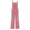 thumbnail image 5 of Summer Jumpsuits for Women Plus Size Summer Casual Denim Long Rompers Women's Fashion Adjustable Strap Overalls with Pockets S-2XL, 5 of 8