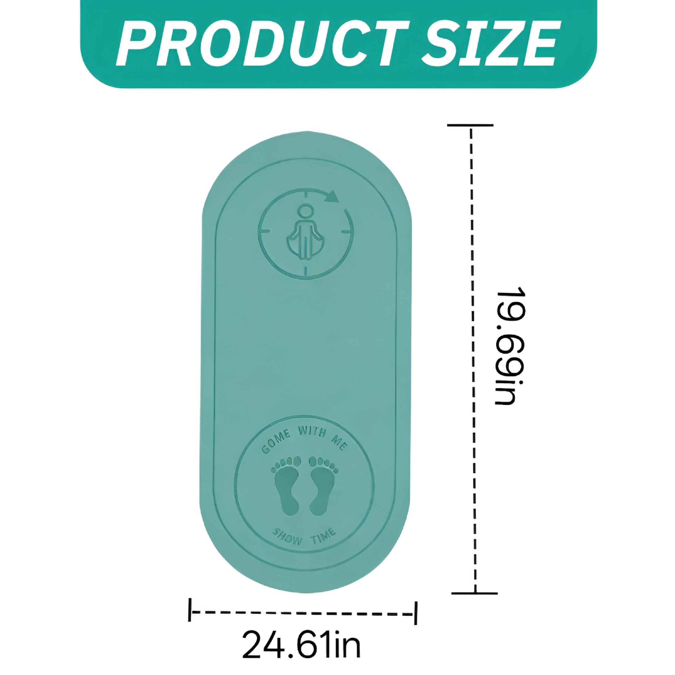 BESTSKY Jump Rope Mat Shock Absorption and Sound Insulation Household Mute Mat Indoor Outdoor Fitness Sports Yoga Mat Blue (50*12.7*0.2")