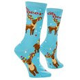 thumbnail image 5 of Cool Socks, Colorful Funny Novelty Prints, Cute Socks for Women, Oh Deer, 5 of 6