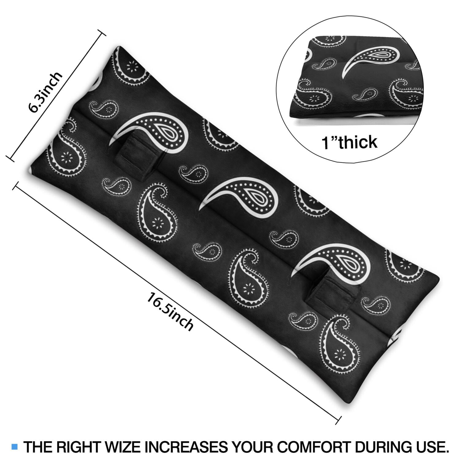 Abdominal Surgery Pillow Seatbelt Cushion for Hysterectomy Recovery (Striped Pattern)