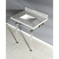 thumbnail image 4 of Kingston Brass KVPB30MASQ7 Templeton 30" Rectangular Marble Wall Mounted Bathroom Console, 4 of 7