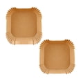 thumbnail image 2 of Papeles para freidora de aire, almohadillas para hornear, hojas insertadas, accesorios para freidora de aire resistentes al calor, estera para 100 piezas, 2 of 9