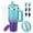 Green Purple, variant on SUNSOC 40 oz Stainless Steel Travel Coffee Mug with Handle, Flip Straw Lid, Leakproof Insulated Tumbler Fits Car Cup Holders