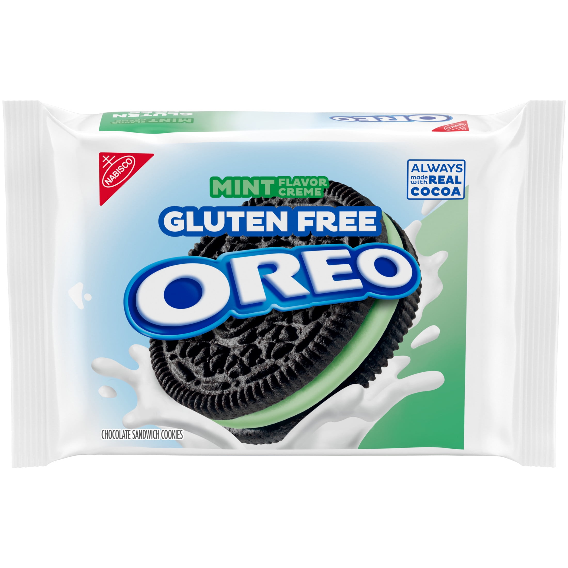OREO, Gluten Free Mint Creme Chocolate Sandwich Cookies, 12.47 oz