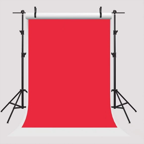YUSDECOR 5x7ft Photography Backdrops Red Solid Backgrounds PHOTO Backdrop Birthday Backdrop Photo Backdrop for Booth Props