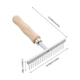 thumbnail image 2 of PENIKOKO Grooming Rake For Dogs Undercoat Horse Scrubber Multi Wooden Handle 1Pack, 2 of 8