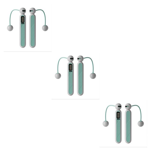 Greeniant 1 par de velocidades de salto electrónico contador de cuerda de saltar pantalla deportiva equipo de conteo inalámbrico para el hogar Type1 NO1