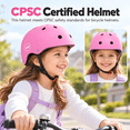 thumbnail image 3 of XJD Kids Bike Helmet Toddler Helmet Ages 1-13 Years Old Boys Girls Multi-Sport Helmet Childrens Helmets Adjustable Skateboard Cycling Helmet Lightweight for Toddler to Youth, 3 of 11