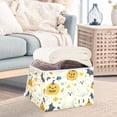 thumbnail image 3 of Yayeee Collapsible Cube Storage Bin with Lid Fabric Closet Decorative Basket with Handles, Halloween Cute Ghosts, 3 of 7
