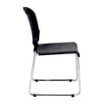 thumbnail image 2 of Eurotech Seating Aire Plastic Stackable Guest Chair, Black (Set of 4), 2 of 2