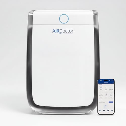 AIRDOCTOR 3500i SMART Air Purifier for Living Rooms & Bedrooms, 3 Stage Filtration with Pre-Filter, UltraHEPA, Carbon/VOC Captures Particles