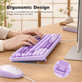 Large Print Wired Full-Size Computer with Number Pad, Purple - Walmart.com