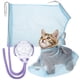 thumbnail image 1 of Bolsa de baño para gatos ajustable, multifuncional, transpirable, con bozal para ducha y corte de uñas., 1 of 8