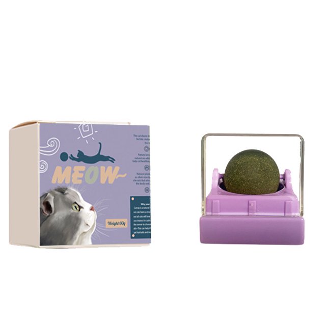 Bola de hierba gatera, diseño giratorio, comodidad emocional, juguete para mascotas, gatito, bola de hierba gatera, juguetes, suministros para gatos ER
