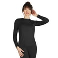 thumbnail image 5 of MeMoi Women's Miyabi Long Sleeve Top - Womens - Female (Extra Large, BLACK), 5 of 6