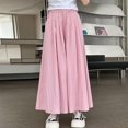 thumbnail image 7 of CQONEPT Boho Pants for Teen Girls Flowy Casual Trendy Pants Elastic Waist Pleat Shirred Pant with Pants Pink 8 Years, 7 of 7