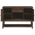 thumbnail image 3 of Stonecroft Furniture Comtemporary Wood Server in Rustic Espresso, 3 of 3