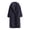 Navy Blue, variant on Plush Long Winter Coats for Women Casual Sherpa Jacket Solid Color Fleece Faux Fur Warm Outerwear