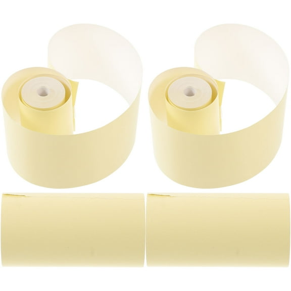 WRITWAA Printing Thermal Paper Roll Light Yellow Safe Paper for Credit Card Machines