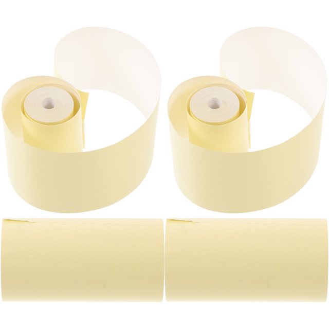 unbranded Papel Térmico Para Impresión Color Amarillo Claro Papel Duradero Para Uso Diario En Cajeros Y Tiendas