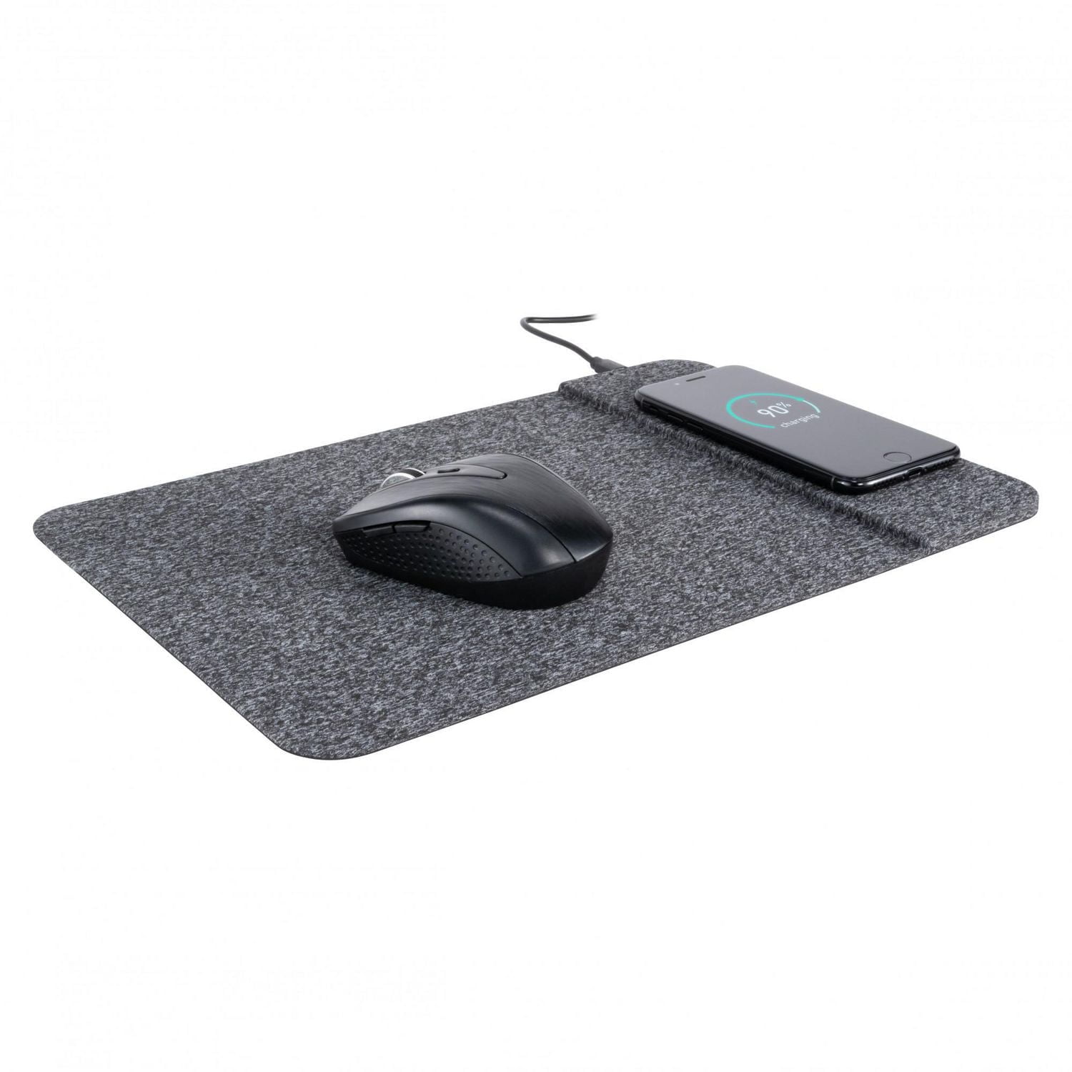 Tapis de souris sans fil Allsop PowerTrack Qi - Gris
