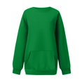 thumbnail image 5 of BODOAO Oversized Sweatshirt for Women Oversized Solid Color Pullover Loose Casual Zipper Sweatshirts Loose Fit Casual Long Sleeve Sweatshirt Comfy Fall Winter Outfits Clothes 2025 Fashion Green M, 5 of 5