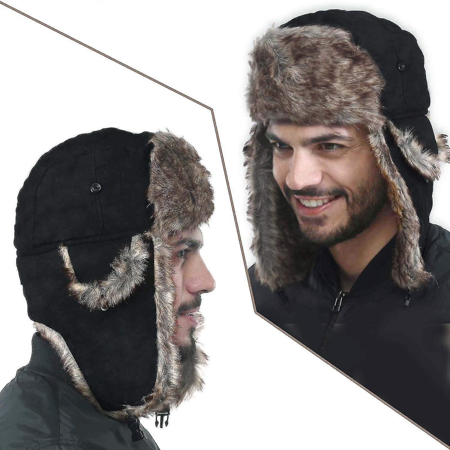 Bonnet Chapka russe Chapeau en fourrure véritable T M/L mixte - Label