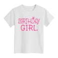 thumbnail image 4 of Toddler Girl's T Shirts Set Letter Graphic Tees Short Sleeve 0-24 Months 2t 3t 4t 5t 6t 7t Crew Neck Summer Tee Shirt Gibobby,5-6 Years,White, 4 of 4