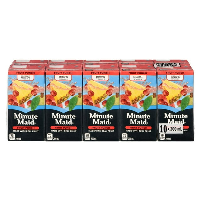 Minute Maid Fruit Punch , 200 mL, pack of 10