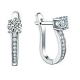 thumbnail image 1 of Silver Rhinestones Hoop Stud Earrings For Women Valentine for Women Pressure Earrings Quirky Earrings Earrings for Women Hoops Hoop Earrings Large Stud Earrings for Women Funky Earrings Earrings for, 1 of 4