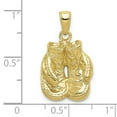 thumbnail image 5 of Auriga Fine Jewelry 10K Yellow Gold Solid Polished Open-Backed Boxing Gloves Pendant for Women (L-21.5 mm,W-19 mm), 5 of 5