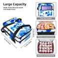 thumbnail image 3 of Israel Insulated Double Layered Lunch Bag with Two Compartments, Large Capacity, Hand Carry, 7.1x11.4x16.1 Inches, 3 of 6