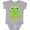 AC-Heather Grey, variant on Inktastic Cute Frog, Green Frog, Frog Princess, Crown Girls Baby Bodysuit