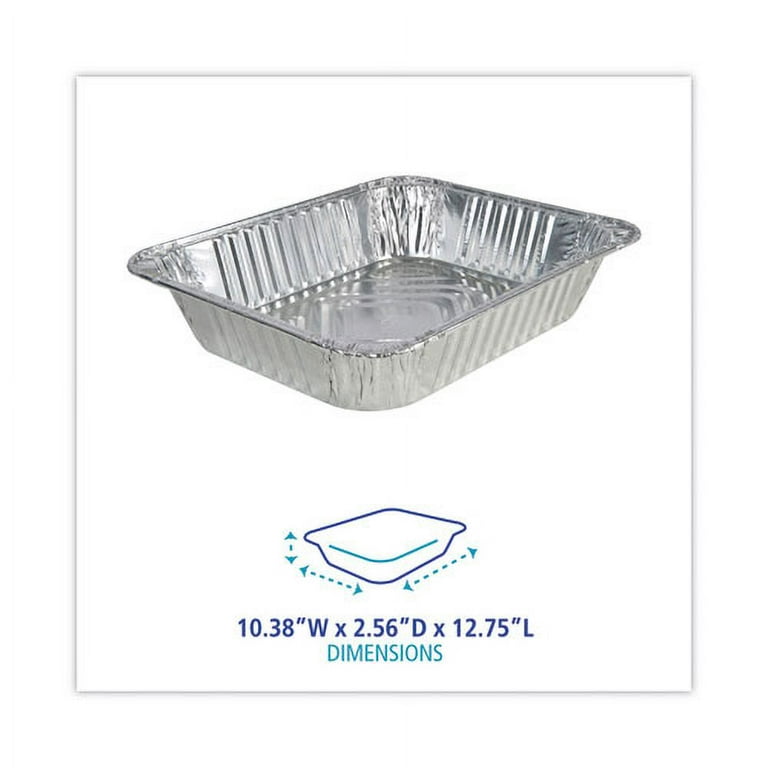 Aluminum Steam Table Pans, Half-Size Deep128 oz., 2.56 Aluminum Steam Table Pans, Half-Size Deep128 oz., 2.56