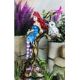 thumbnail image 7 of Blue Avatar Butterfly Fairy With Snow Owl Sitting On Magic Forest Tree Figurine, 7 of 7