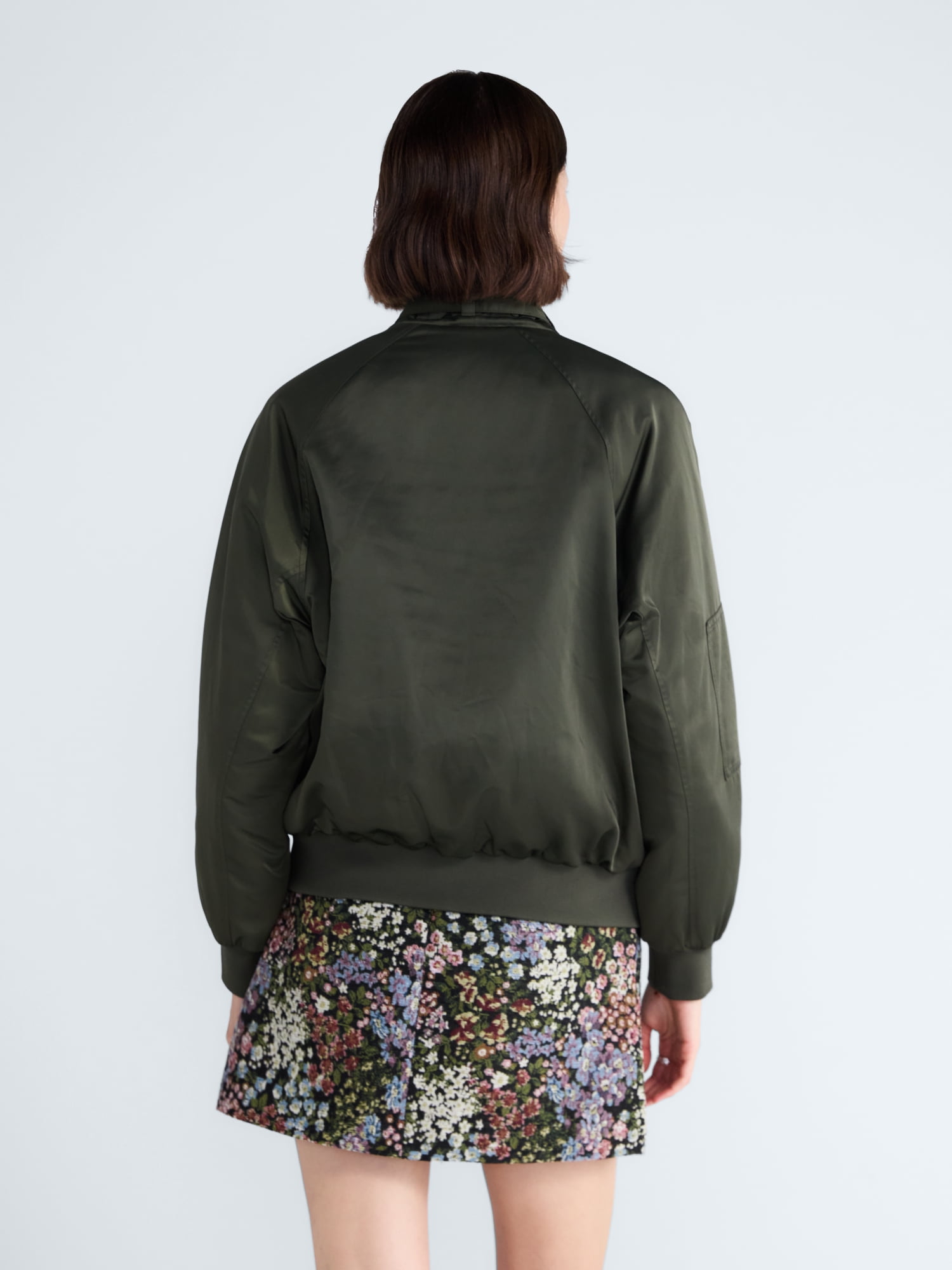 Free Assembly Women's Bow Tie Bomber Jacket, Sizes XS-XXL