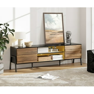 Wood and metal sale tv stand walmart