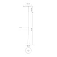 thumbnail image 2 of PD15824-CH-Kuzco Lighting-Taper - 7W LED Pendant-23.63 Inches Tall and 1.25 Inches Wide-Chrome Finish, 2 of 3
