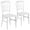 White, variant on Flash Furniture 2 Pack HERCULES Series White Resin Stacking Napoleon Chair