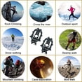 thumbnail image 3 of Poignées Antidérapantes pour Glaçons Crampons Poignées pour Glace Neige Chaussures Poignées pour Glace Neige Traction pour Pêche Marche Randonnée, 3 of 7