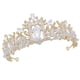thumbnail image 4 of corona de cristal para novia con diamantes de imitación (diamante blanco), 4 of 5