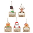 thumbnail image 1 of Porta dinero navideño,Portamonedas navideño con decoraciones colgantes,Colgante de árbol con clip para billetes de madera para Navidad,Clip de madera para billetes de Navidad Porta 5 piezas, 1 of 8