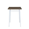 thumbnail image 3 of Acme Furniture Nadie Bar Table, Oak & Chrome 30"W x 30"L x 42"H, 3 of 4