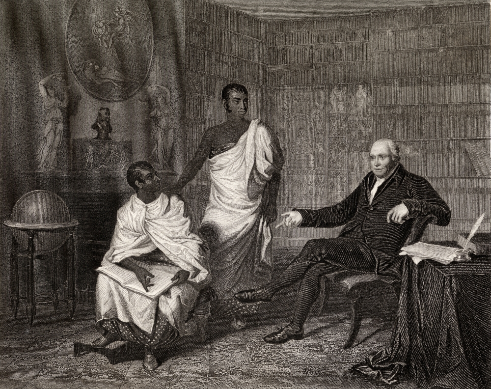 Dr Adam Clarke And The Priests Of Buddha Dr Adam Clarke 1760 To 1832 British Methodist Theologian And Biblical Scholar Engraved By Robinson From A Paiting By Moises Canvas Art - Ken Welsh Design Pics