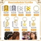 thumbnail image 1 of 100 Piezas de Joyas, Joyas para Trenzas de Oro/Plata, Anillos de Aluminio para Trenzas, Anillos de Accesorios para el Cabello de Metal Ajustables, Clips para Trenzas para el Cabello para Mujeres y, 1 of 7
