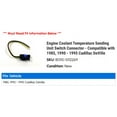 thumbnail image 2 of Engine Coolant Temperature Sending Unit Switch Connector - Compatible with 1985, 1990 - 1995 Cadillac DeVille 1991 1992 1993 1994, 2 of 2