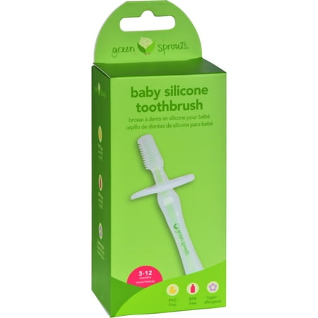 Green Sprouts Organic Terry - Green Sprouts Silicone Baby Toothbrush