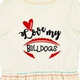 thumbnail image 4 of Inktastic Love My Bulldogs Football Girls Toddler Dress, 4 of 5